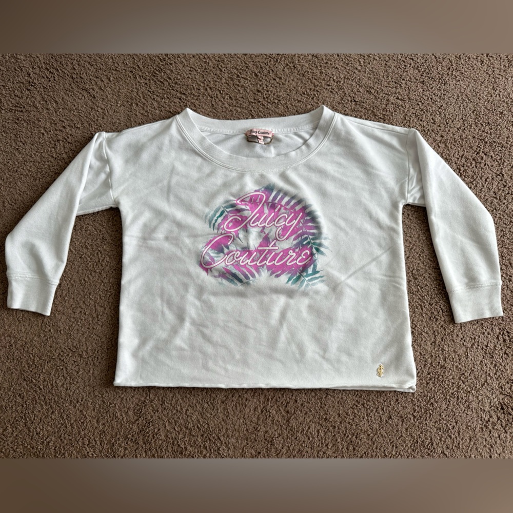 Juicy Couture white crewneck sweatshirt